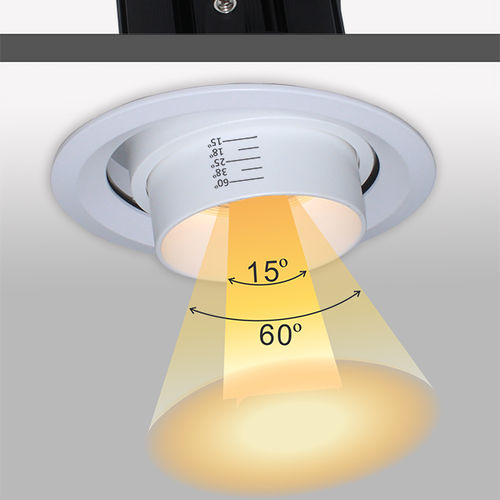 Spot encastrable au plafond - ML-GMLS01 - Mascot Group - à LED / rond / cintrable