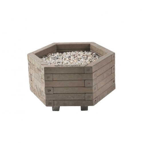 Jardinière en plastique recyclé - Margarida  - Extruplas - hexagonale / à haute résistance / résistante aux UV