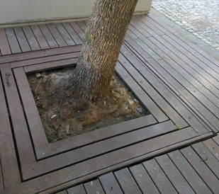 Grille d'arbre carrée - Extruplas - en plastique recyclé / antidérapante
