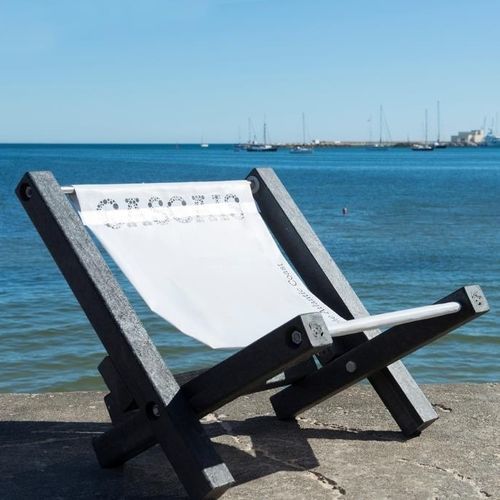 Transat de plage - Extruplas - contemporain / en toile / en plastique recyclé