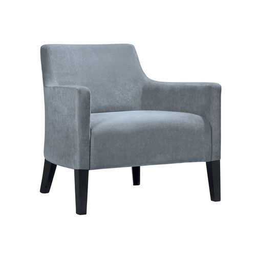 Fauteuil contemporain - 6112 LO - Thöni Josef GmbH - en tissu / en hêtre / bleu