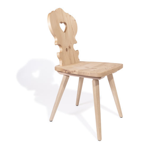 Chaise de restaurant classique - 4556 - Thöni Josef GmbH - d'intérieur / en bois massif / tapissée