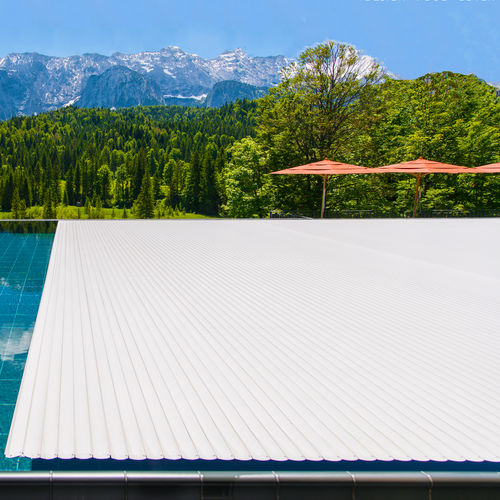 Couverture de piscine à lattes - UNTERFLUR - Rollo Solar - automatique / de sécurité