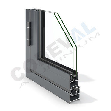 Fenêtre en aluminium - P-47 - Codeval - pliante / à double vitrage / à isolation thermique