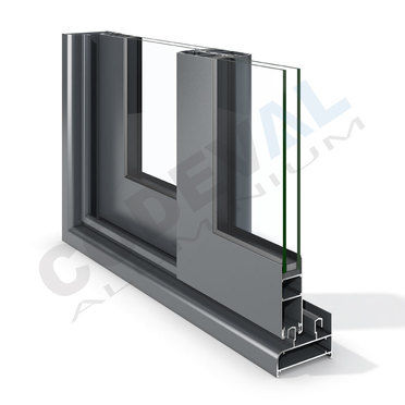 Fenêtre en aluminium - PERIMETRAL 70 - Codeval - coulissante / levante-coulissante / à double vitrage
