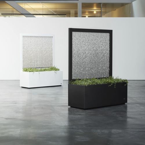 Brise-vue en panneau - BOIRA - Hobby Flower - en aluminium / en acier inoxydable / avec jardinière