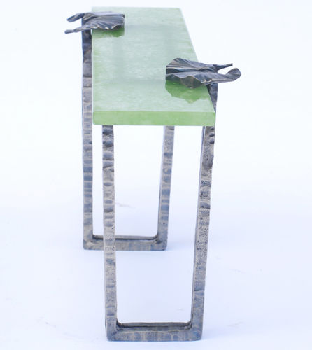 Console design original - WATERLILY - Atelier Stefan Leo - en verre / en fer / en nickel