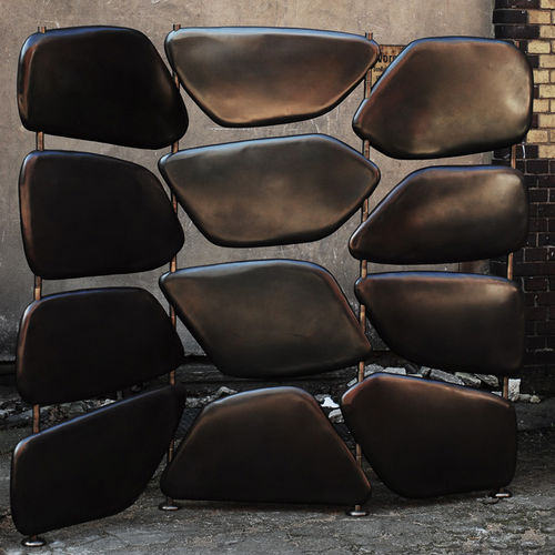 Paravent design original - BELIX - Atelier Stefan Leo - en bronze / noir