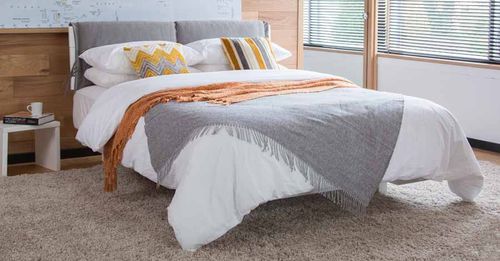 Lit double - FOUR SEASONS - Get Laid Beds - contemporain / tapissé / avec tête de lit
