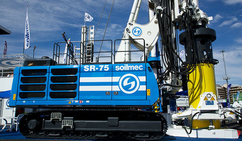Foreuse à moteur diesel - SR-75 - SOILMEC S.P.A. - rotative / à circulation inverse / pour chantier de construction