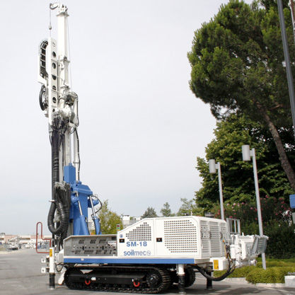Foreuse à moteur diesel - SM-18  - SOILMEC S.P.A. - rotative / à circulation inverse / pour chantier de construction