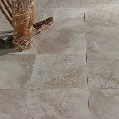 Carrelage en travertin - MINA RUSTIC - Mekmar - antique / brossé / d'intérieur