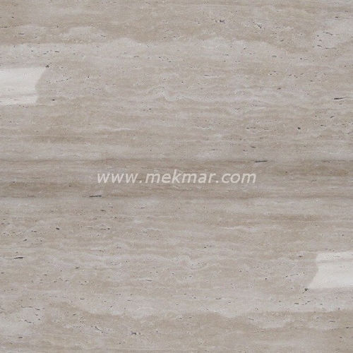 Plaque de pierre en travertin - CLASSIC VEIN CUT - Mekmar - pour sol / polie / beige