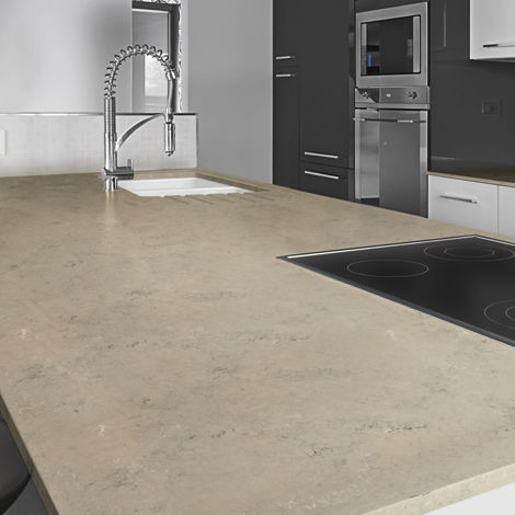 Plan de travail en Solid Surface - DESERT ROCK - Minerva Work Surfaces - de cuisine
