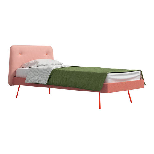 Lit simple - CLEO - nidi - contemporain / avec tête de lit tapissée / pour enfant