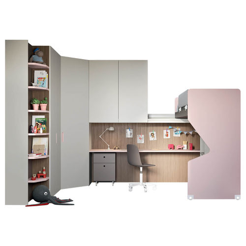 Lit escamotable - SLIDE - nidi - simple / contemporain / avec bureau