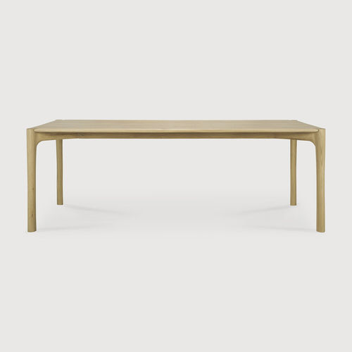 Table à manger contemporaine - PI  - ETHNICRAFT - en chêne / avec piètement en chêne / rectangulaire