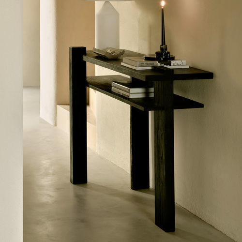 Console contemporaine - Abstract  - ETHNICRAFT - en teck / avec piètement en teck / rectangulaire