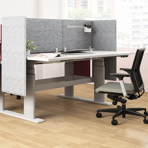 Séparateur de bureau sur bureau - DECIBEL - Bristol - en polyester / en polypropylène / insonorisé