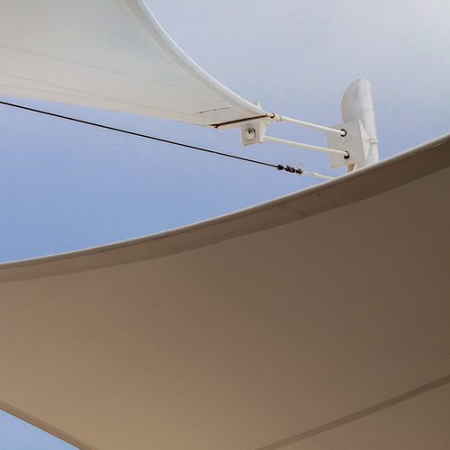 Tissu pour protection solaire - ELEGANCE PERLA FR - swela - uni / en polyester / à retardateur de flamme
