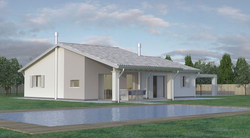 Maison préfabriquée - YORK - Bio house - écologique / antisismique / modulaire