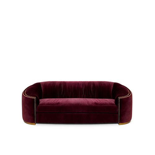 Canapé contemporain - WALES SOFA - Insplosion - en velours / avec piètement en laiton / professionnel