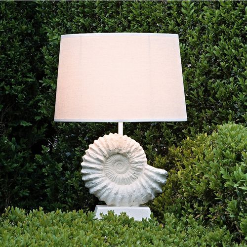 Lampe de table - AMMONITE - David Hunt Lighting - en tissu / en pierre / contemporaine