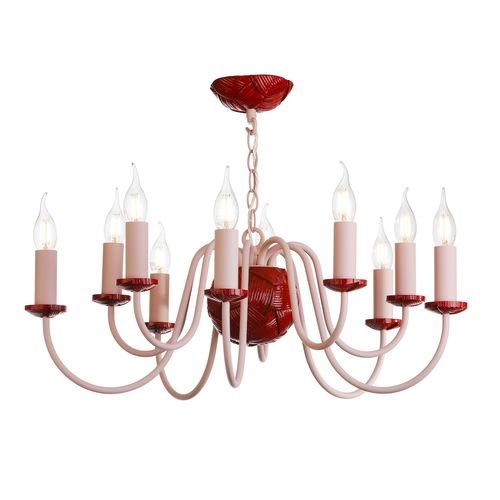 Lustre de style - BODKIN - David Hunt Lighting - en tissu / 10 ampoules / professionnel
