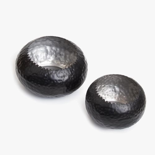 Vase contemporain - COAL - Aura London - en laiton / noir