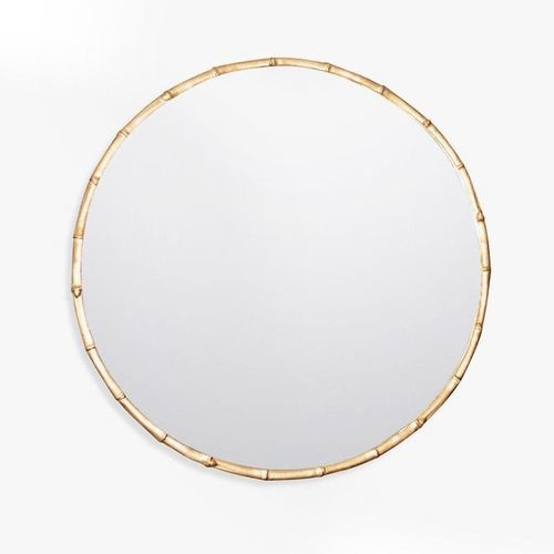Miroir mural - BAMBOO - Aura London - contemporain / rond / en bambou