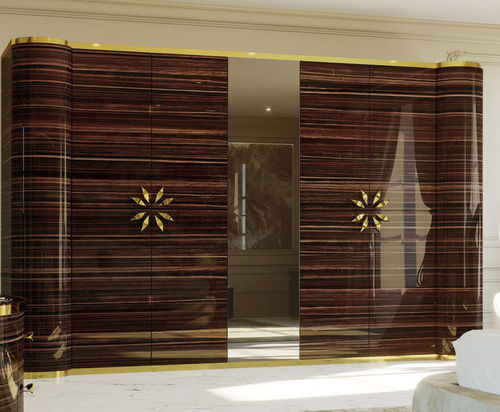 Armoire contemporaine - Lotus - Fertini Casa - en noyer / en bois massif / en eucalyptus