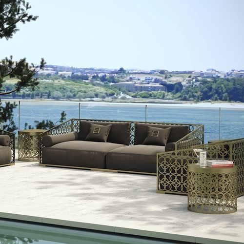 Canapé contemporain - Fascinio - Fertini Casa - de jardin / en tissu / avec accoudoirs