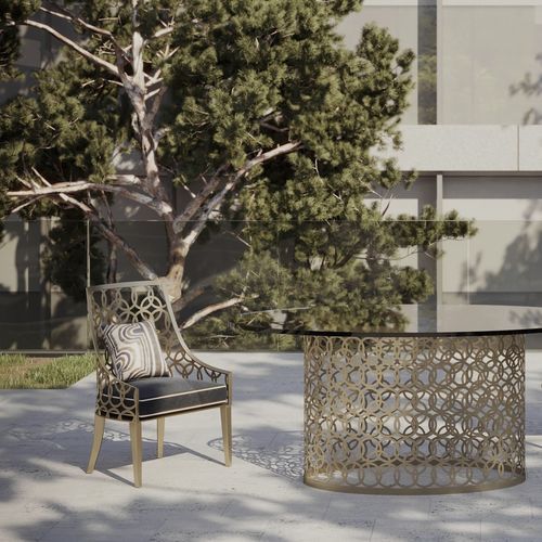 Chaise de salle à manger contemporaine - Fascinio - Fertini Casa - de jardin / d'intérieur / en tissu