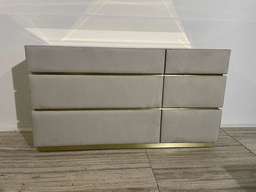 Commode contemporaine - Signature - Fertini Casa - en velours / rectangulaire / fait main