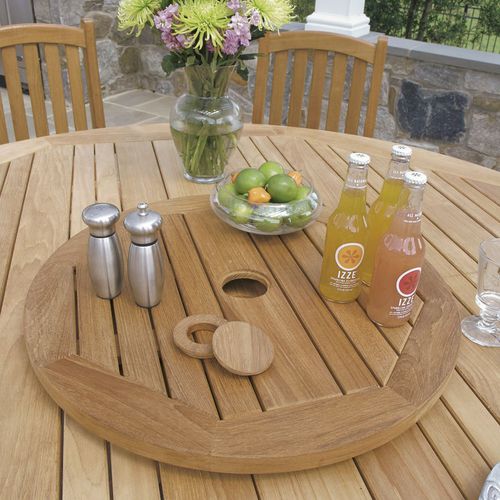Plateau de table en bois - LAZY SUSAN : 1020 - COUNTRY CASUAL TEAK