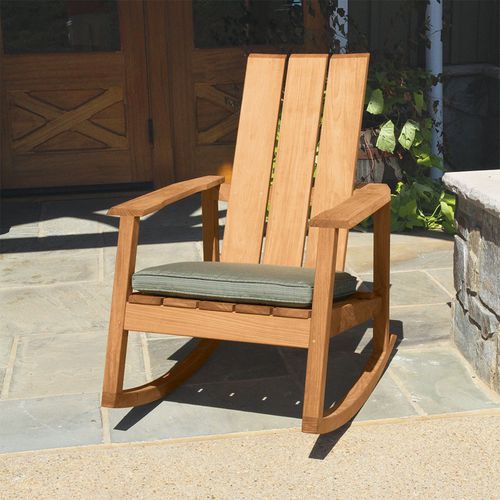 Chaise de jardin contemporaine - ASPEN : 7103 - COUNTRY CASUAL TEAK - d'extérieur / en teck / à bascule