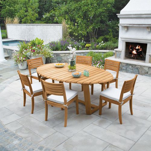 Table à manger contemporaine - ECLIPSE : 4874 - COUNTRY CASUAL TEAK - en teck / ovale / résidentielle