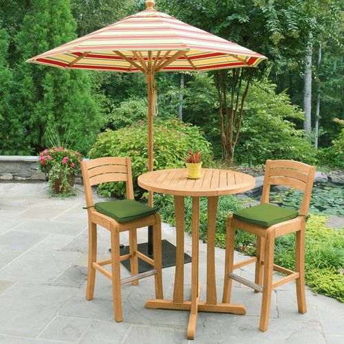 Table mange-debout contemporaine - SHOREHAM : 7326 - COUNTRY CASUAL TEAK - en teck / ronde / respectueuse de l'environnement