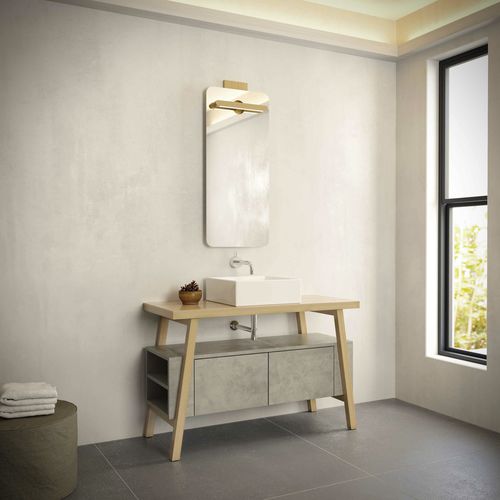 Meuble vasque suspendu - NOVEL BATHROOM FURNITURE - à poser / en bois massif / en céramique