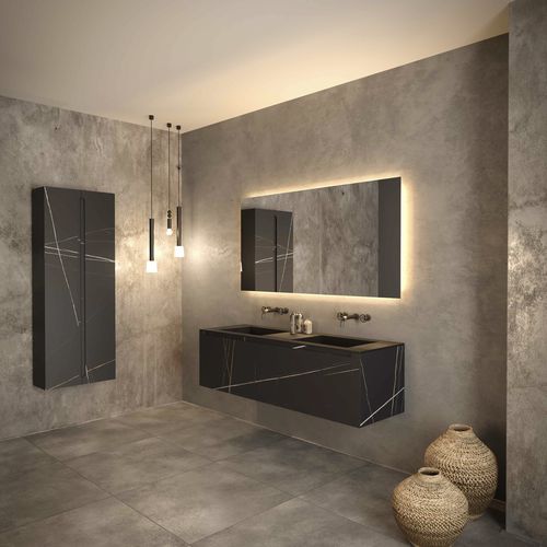 Meuble vasque mural - Storm - NOVEL BATHROOM FURNITURE - en céramique / en mélaminé / en Solid Surface