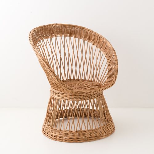 Fauteuil contemporain - FRANZ - KOK Maison - en tissu / en osier / en osier