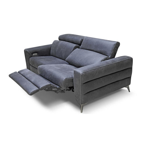 Canapé contemporain - ERMES - Rossini - en cuir / inclinable / avec repose-tête