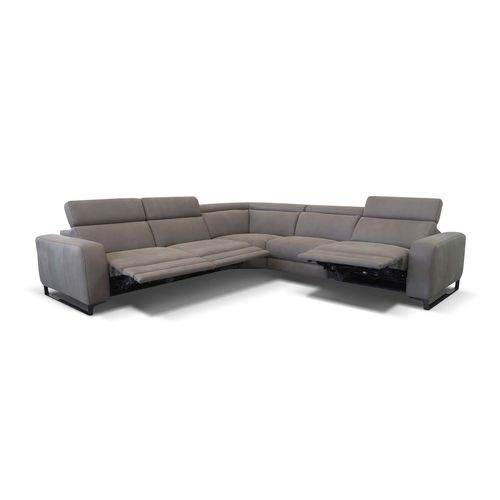 Canapé d'angle - LORY - Rossini - contemporain / en tissu / en cuir