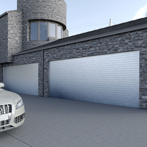 Porte de garage enroulable - ECOSEGUR-100 - Persax - en aluminium / automatique