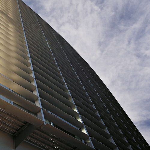 Brise-soleil en aluminium - LEVANTE 120 - Persax - pour façade / pour fenêtre / horizontal