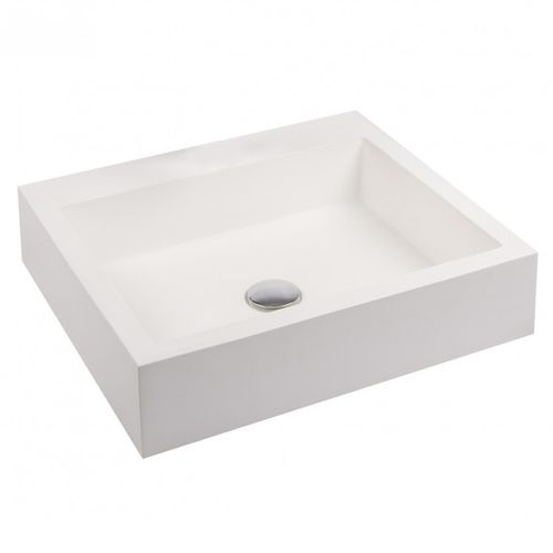 Vasque à poser - BDS-MET-702 - BAGNODESIGN - en composite / rectangulaire / contemporaine