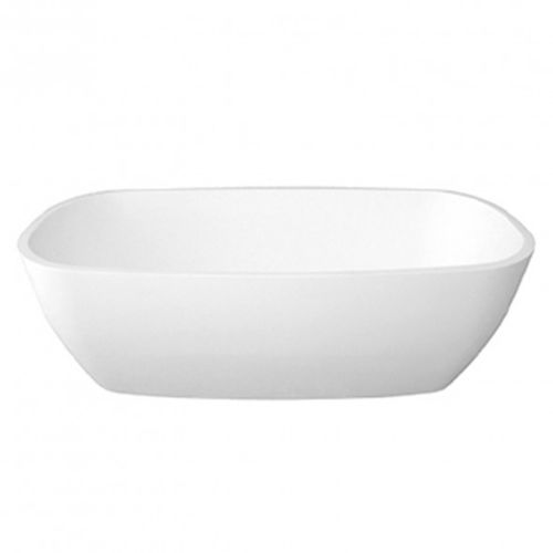 Baignoire ovale - BDB-MET-830-WS - BAGNODESIGN - en îlot / en pierre / blanche