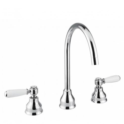Mélangeur de vasque - BDM-MBR-303-W - BAGNODESIGN - à poser / en métal chromé / de salle de bain