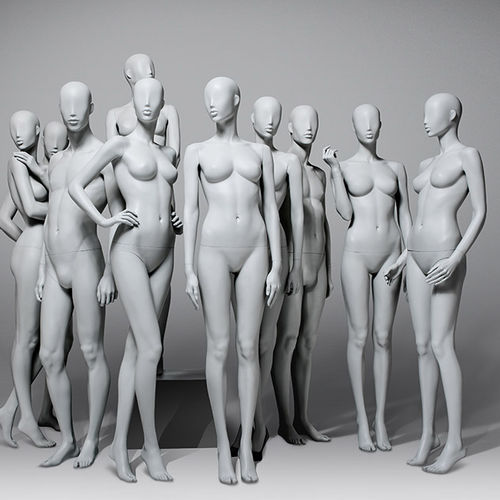 Mannequin de vitrine femme - PARIS  - HANS BOODT MANNEQUINS - abstrait