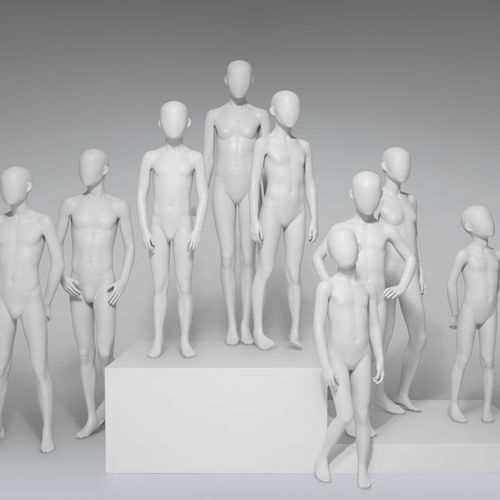 Mannequin de vitrine enfant - ABBEY ROAD  - HANS BOODT MANNEQUINS - abstrait / en résine / blanc